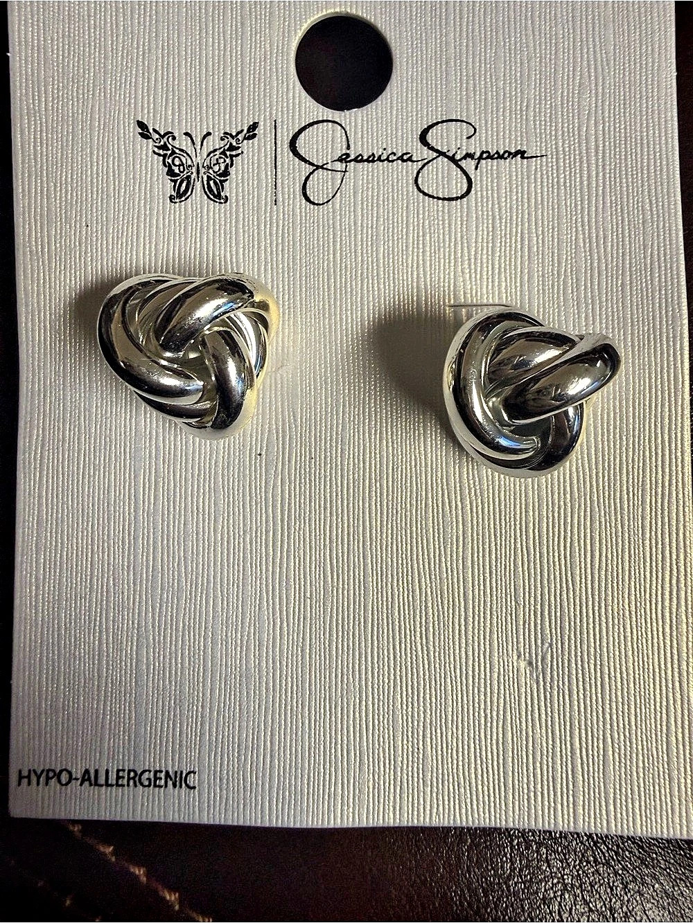 Grace Speer Silver Knot Earrings Like New